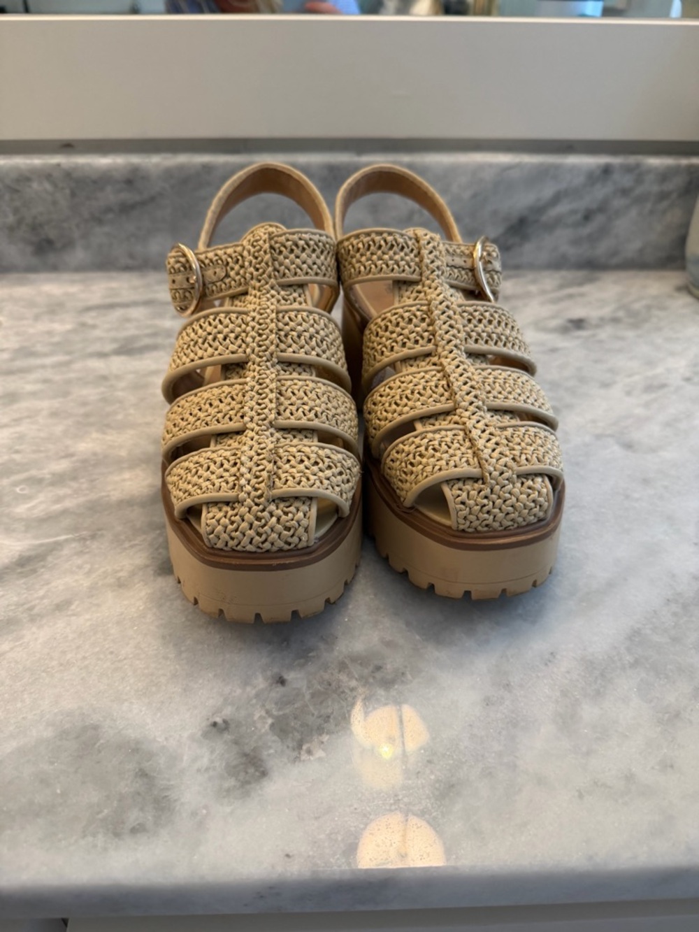 wild fable Braided Platform Fisherman Sandals in Tan - Picture 2 of 3